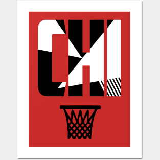 Retro Chicago Basketball CHI Posters and Art